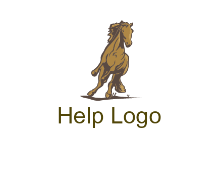running horse illustration
