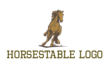 running horse illustration