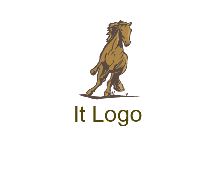 running horse illustration