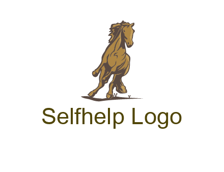 running horse illustration