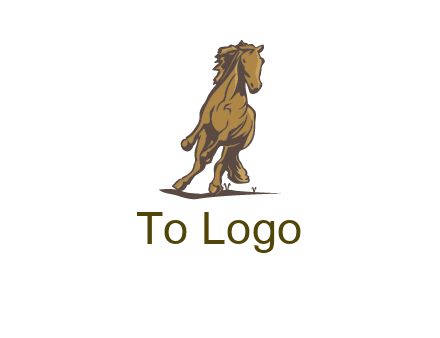 running horse illustration