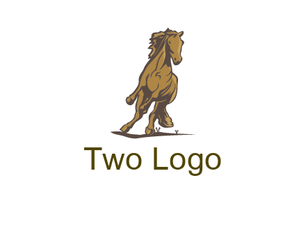 running horse illustration