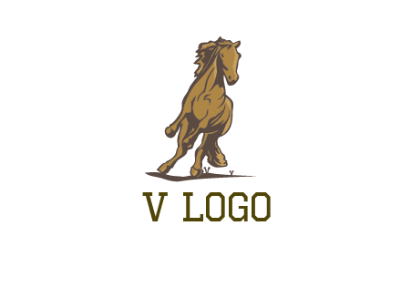 running horse illustration