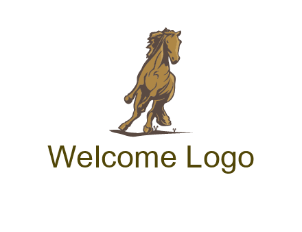 running horse illustration