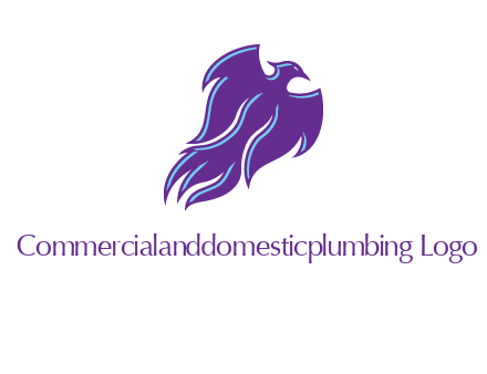flying phoenix bird logo