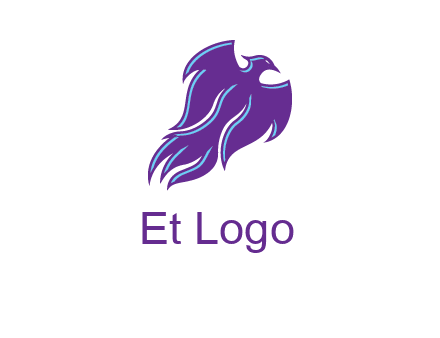 flying phoenix bird logo