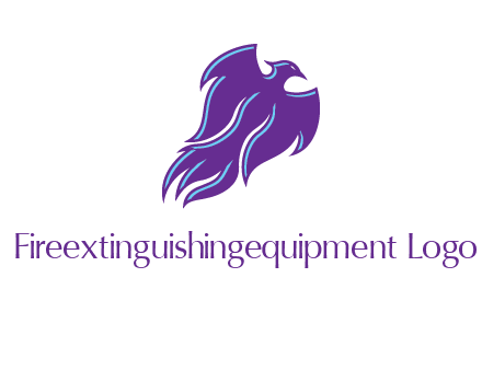 flying phoenix bird logo