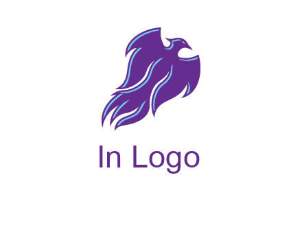 flying phoenix bird logo