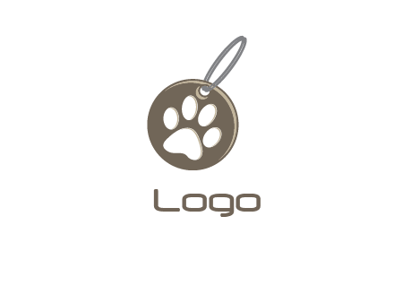 paw mark in dog collar graphic