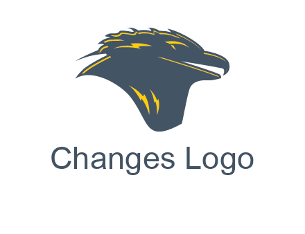 side profile hawk logo