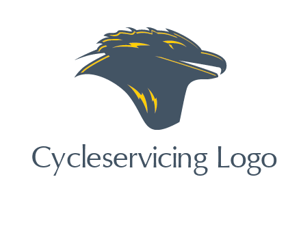 side profile hawk logo