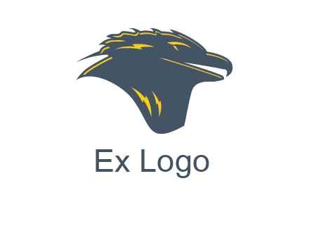 side profile hawk logo