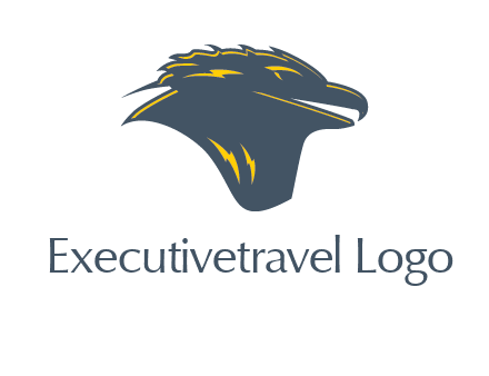 side profile hawk logo