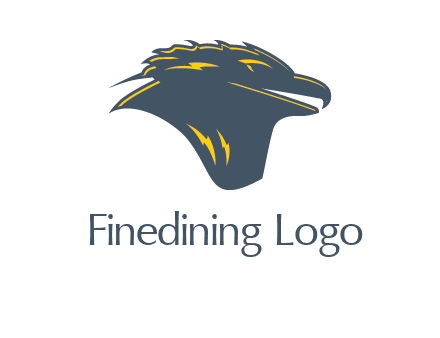 side profile hawk logo