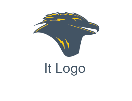 side profile hawk logo