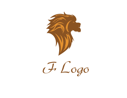 side profile lion head logo