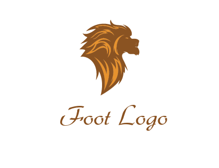 side profile lion head logo
