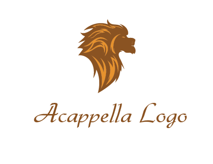 side profile lion head logo
