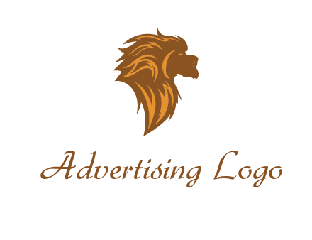 side profile lion head logo