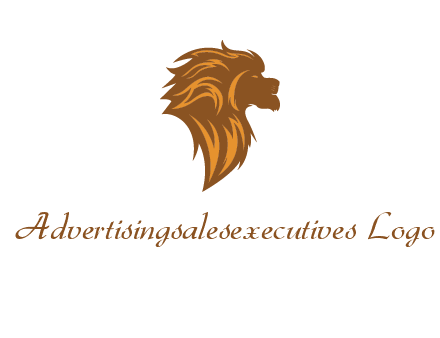 side profile lion head logo