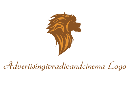 side profile lion head logo