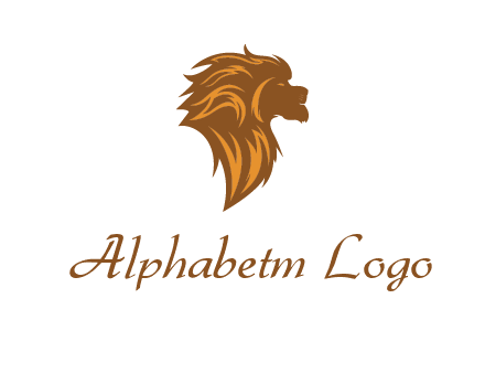 side profile lion head logo