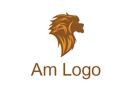 side profile lion head logo