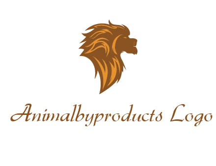 side profile lion head logo