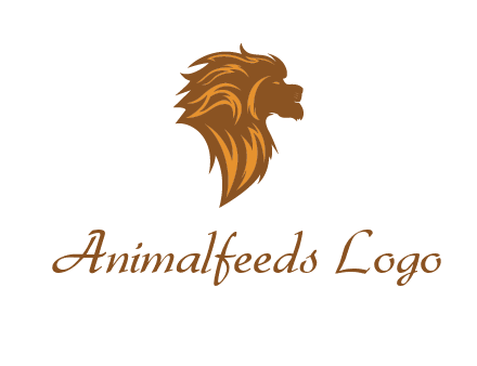 side profile lion head logo