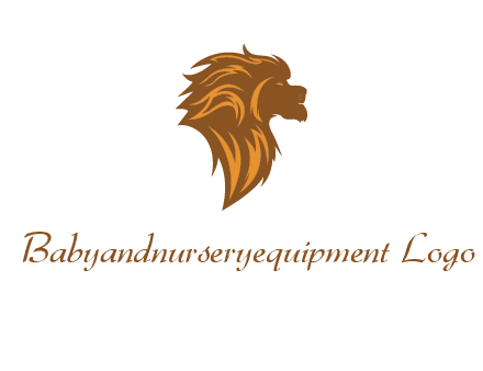 side profile lion head logo