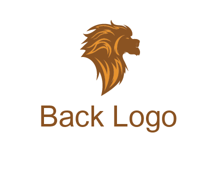 side profile lion head logo