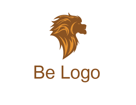 side profile lion head logo