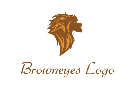 side profile lion head logo