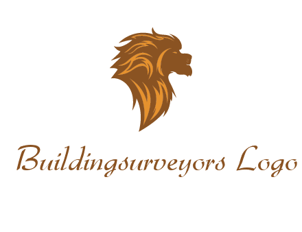 side profile lion head logo
