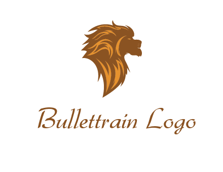 side profile lion head logo