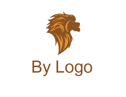 side profile lion head logo