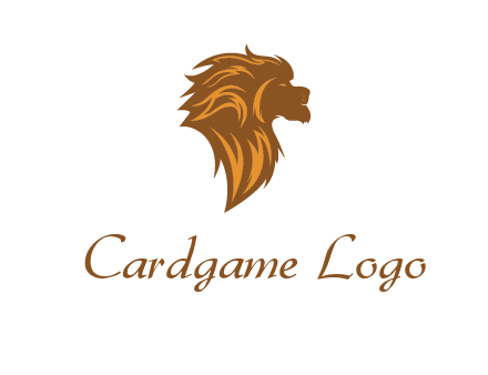 side profile lion head logo