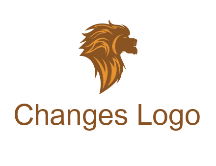side profile lion head logo