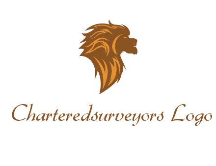 side profile lion head logo