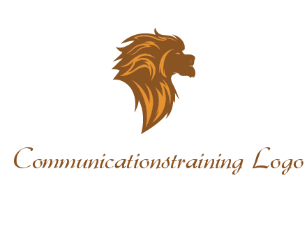 side profile lion head logo