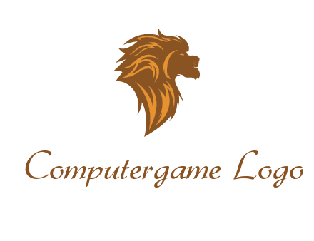 side profile lion head logo