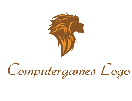 side profile lion head logo