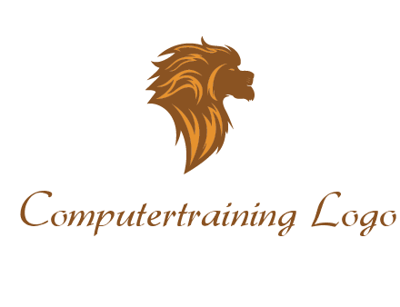 side profile lion head logo