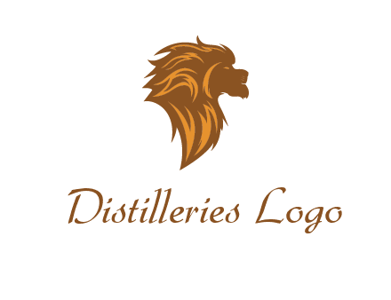 side profile lion head logo