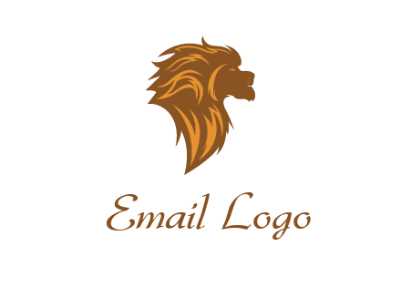 side profile lion head logo