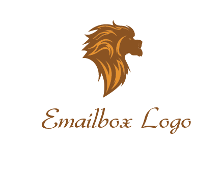 side profile lion head logo