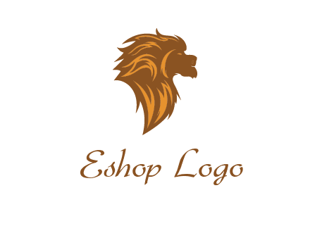 side profile lion head logo