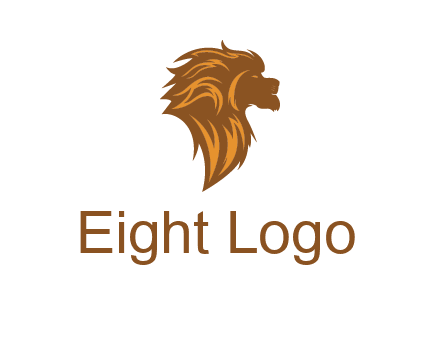 side profile lion head logo