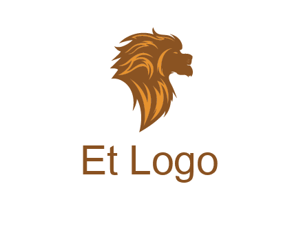 side profile lion head logo