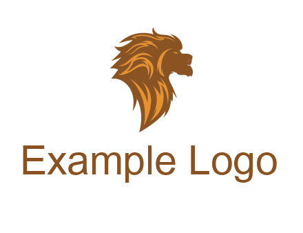 side profile lion head logo